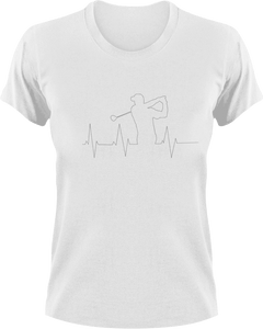Golfer heartbeat T-Shirtgolf, golfer, heartbeat, Ladies, Mens, Unisex