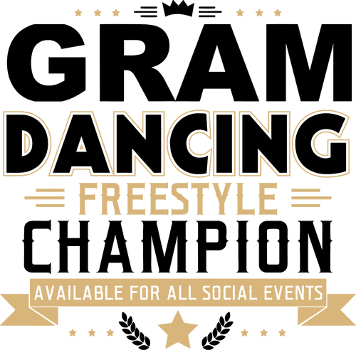 Gram dancing freestyle champion T-Shirtchampion, dancing, freestyle, Gram, Ladies, Mens, music, Unisex