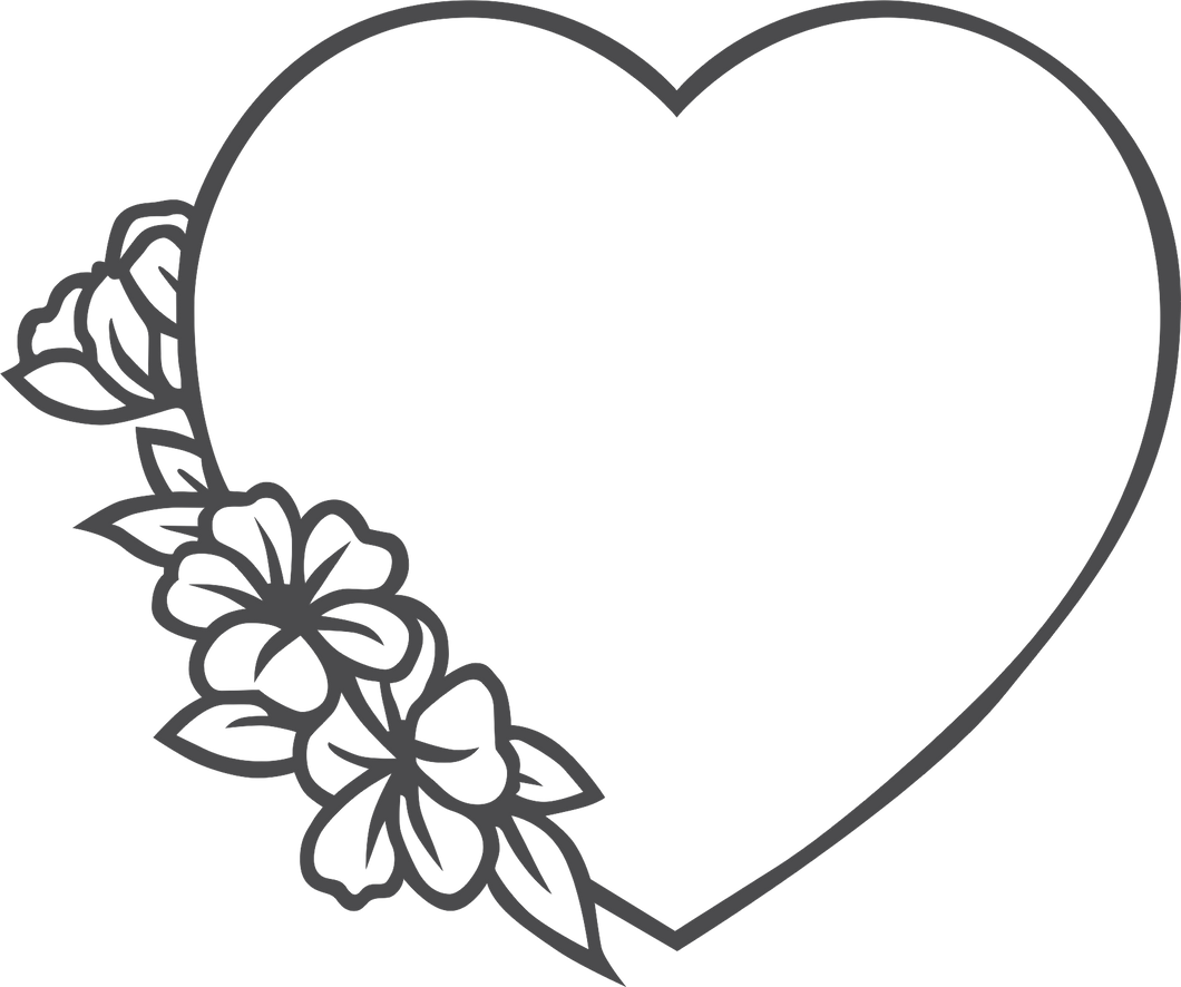 Heart with flowers Tshirt
