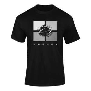 Hockey Blocks T-ShirtLadies, Mens, Unisex, Wolves Ice Hockey