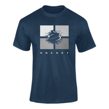 Load image into Gallery viewer, Hockey Blocks T-ShirtLadies, Mens, Unisex, Wolves Ice Hockey
