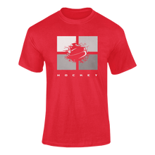 Load image into Gallery viewer, Hockey Blocks T-ShirtLadies, Mens, Unisex, Wolves Ice Hockey
