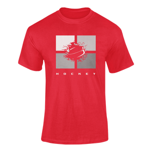 Hockey Blocks T-ShirtLadies, Mens, Unisex, Wolves Ice Hockey