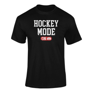Hockey Mode On T-Shirt 2Ladies, Mens, Unisex, Wolves Ice Hockey