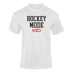 Hockey Mode On T-Shirt 2Ladies, Mens, Unisex, Wolves Ice Hockey