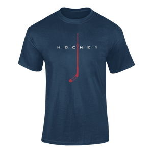 Hockey Stick T-Shirt 2Ladies, Mens, Unisex, Wolves Ice Hockey