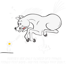 Load image into Gallery viewer, Horses are only scared of 2 things T-Shirtfantasy, horses, Ladies, Mens, unicorn, Unisex
