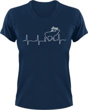 Load image into Gallery viewer, Hunter&#39;s heartbeat T-Shirtdeer, heartbeat, hunting, Ladies, Mens, Unisex
