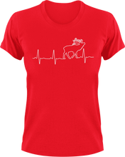 Load image into Gallery viewer, Hunter&#39;s heartbeat T-Shirtdeer, heartbeat, hunting, Ladies, Mens, Unisex
