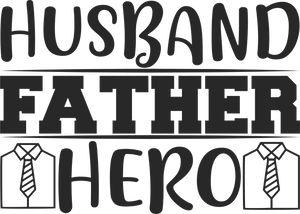 Husband Father Hero T-Shirtdad, fatherhood, Fathers day, funny, Mens, Unisex