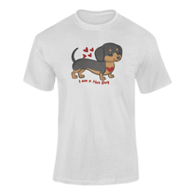 Load image into Gallery viewer, I Am A Hot Dog T-Shirtanimal, animals, dog, dyzynu, Ladies, Mens, Unisex
