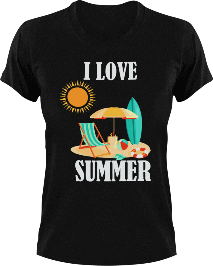 I love Summer T-Shirtbeach, Ladies, Mens, sea, summer, Unisex, vacation
