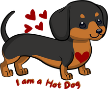Load image into Gallery viewer, I Am A Hot Dog T-Shirtanimal, animals, dog, dyzynu, Ladies, Mens, Unisex
