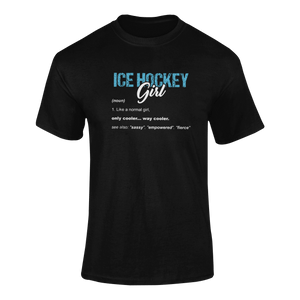 Ice Hockey Girl T-ShirtLadies, Mens, Unisex, Wolves Ice Hockey