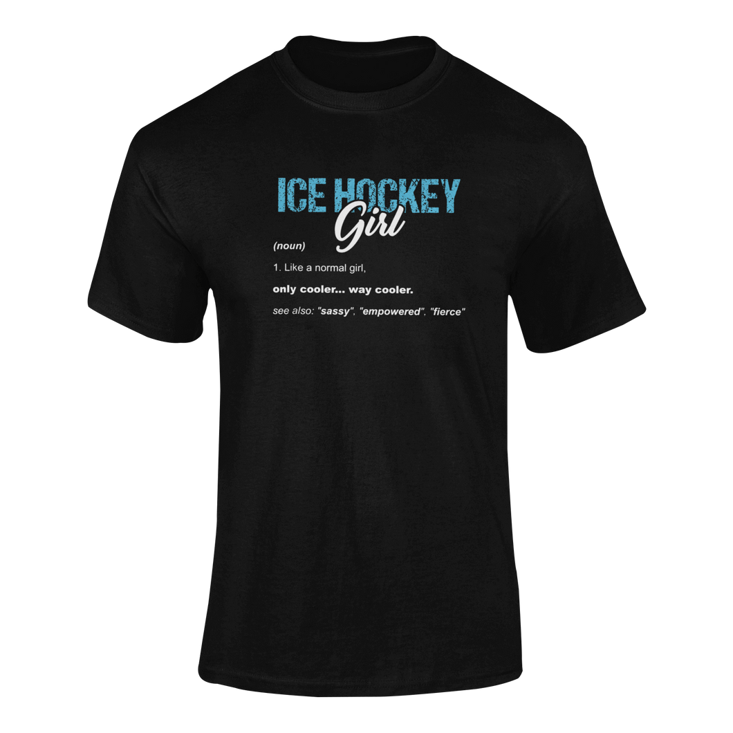 Ice Hockey Girl T-ShirtLadies, Mens, Unisex, Wolves Ice Hockey