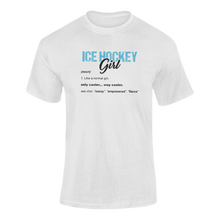Load image into Gallery viewer, Ice Hockey Girl T-ShirtLadies, Mens, Unisex, Wolves Ice Hockey

