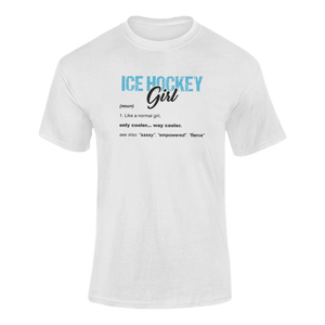 Ice Hockey Girl T-ShirtLadies, Mens, Unisex, Wolves Ice Hockey