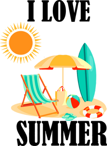 I love Summer T-Shirtbeach, Ladies, Mens, sea, summer, Unisex, vacation