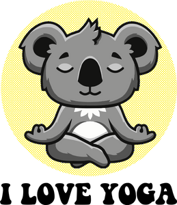 I love yoga - koala meditating T-Shirtanimals, koala, Ladies, meditation, Mens, Unisex, yoga