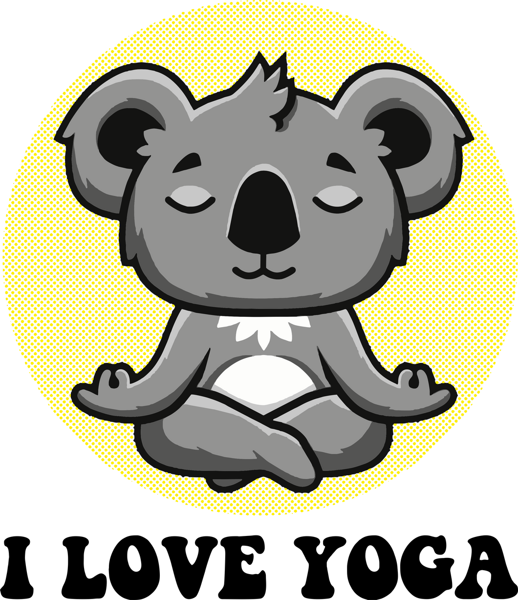 I love yoga - koala meditating T-Shirtanimals, koala, Ladies, meditation, Mens, Unisex, yoga