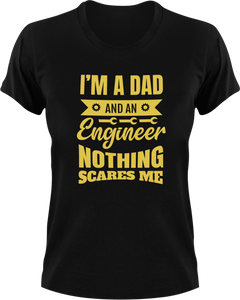 I'm A Dad And An Engineer T-Shirtcool dad, dad, Dad Jokes, engineer, job, Ladies, Mens, super dad, Unisex