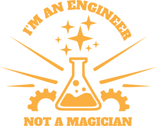 I'm An Engineer Not A Magician T-Shirtengineer, job, Ladies, magic, Mens, Unisex