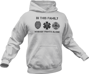 In this family no one fights alone Hoodie