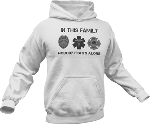 In this family no one fights alone Hoodie