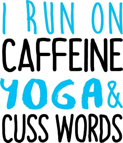 I run on caffeine yoga and cuss words T-Shirtaerial yoga, coffee, Ladies, Mens, Unisex, yoga