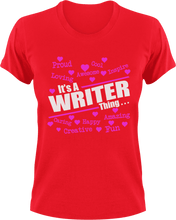 Load image into Gallery viewer, It&#39;s a writer thing T-Shirtbooks, Ladies, Mens, music, reading, Unisex, writer
