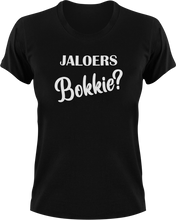 Load image into Gallery viewer, Jaloers Bokkie Afrikaans T-Shirtafrikaans, grap, grappie, joke, jokes, Ladies, Mens, phrase, Unisex
