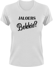 Load image into Gallery viewer, Jaloers Bokkie Afrikaans T-Shirtafrikaans, grap, grappie, joke, jokes, Ladies, Mens, phrase, Unisex
