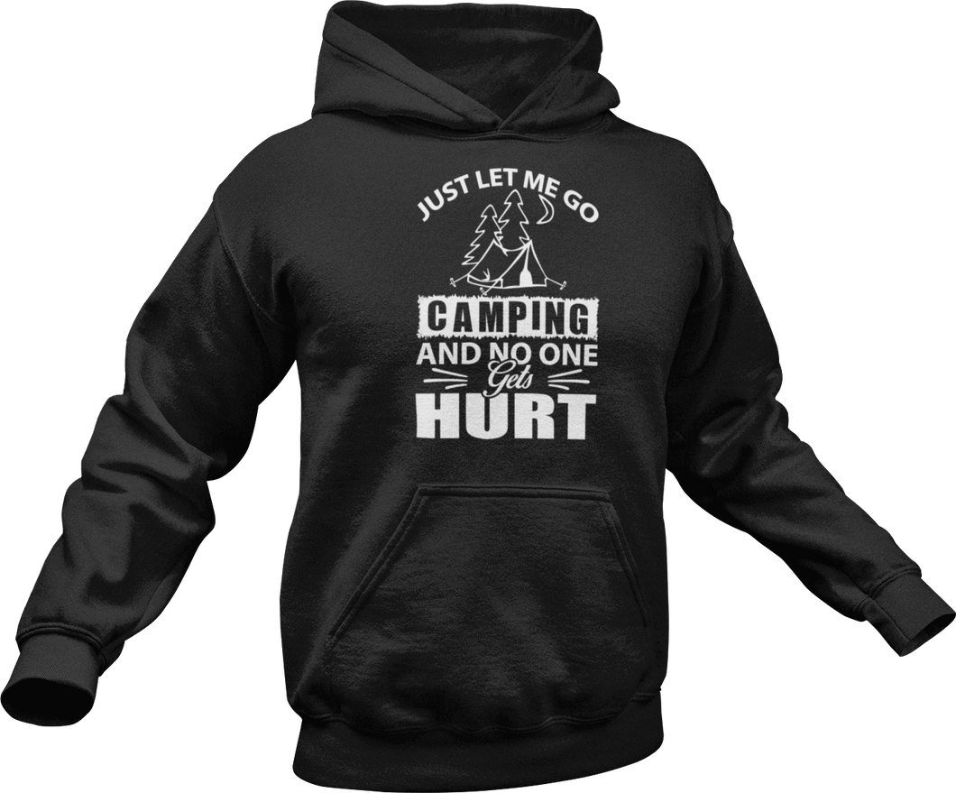 Just let me go camping and no one gets hurt Hoodie