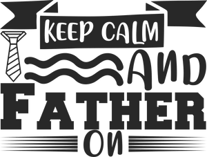Keep calm and father on T-Shirtdad, Fathers day, funny, Ladies, Mens, Unisex