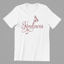 Load image into Gallery viewer, Kindness Butterfly T-shirtanimals, aunt, brother, Butterfly, christian, dad, family, Ladies, Mens, mom, motivation, neice, nephew, pets, sister, uncle
