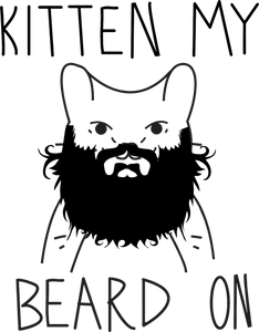 Kitten my beard on T-Shirtbeard, cat, Ladies, Mens, pets, Unisex