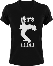 Load image into Gallery viewer, Lets rock T-Shirtbass, Ladies, Mens, music, rock, Unisex
