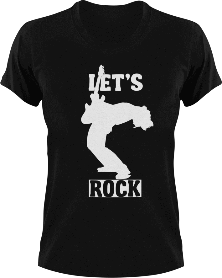 Lets rock T-Shirtbass, Ladies, Mens, music, rock, Unisex
