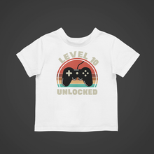 Load image into Gallery viewer, Level 10 unlocked Birthday T-shirtbirthday, boy, gamer, girl, kids, neice, nephew
