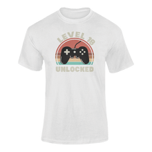 Load image into Gallery viewer, Level 18 Unlocked Birthday Gaming T-Shirtbirthday, birthday gift, Ladies, Mens, Unisex
