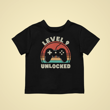 Load image into Gallery viewer, Level 9 unlocked Birthday T-shirtbirthday, boy, gamer, girl, kids, neice, nephew
