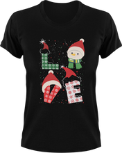 Load image into Gallery viewer, Love Christmas T-Shirtchristmas, Ladies, love, Mens, snow, Unisex
