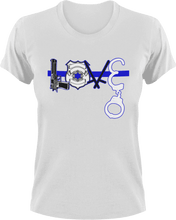 Load image into Gallery viewer, Love police T-ShirtLadies, love, Mens, police, Police Dog, Police Officer, Unisex
