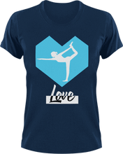 Load image into Gallery viewer, Love Yoga T-Shirtaerial yoga, hot yoga, Ladies, love, Mens, Unisex, yoga
