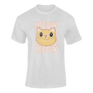Tigger's Ark Meow Ginger Cat T-Shirtcat, cat mom, cat nip, Ladies, Mens, Michelle West, pets, Tigger's Ark, Unisex