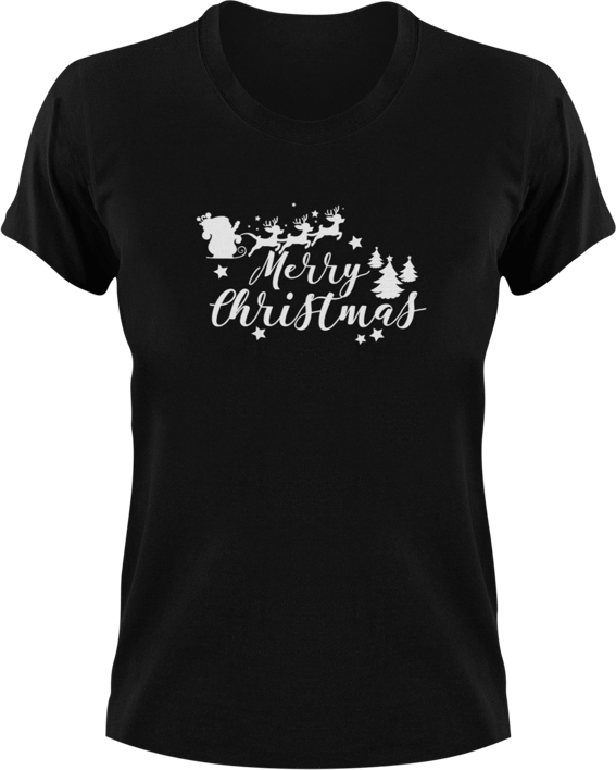 Merry Christmas 2 T-Shirtchristmas, Ladies, Mens, Merry Christmas, snow, Unisex