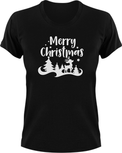 Merry Christmas T-Shirtchristmas, Ladies, Mens, Merry Christmas, snow, Unisex