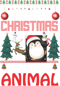 Merry Christmas Ya Filthy Animals T-Shirtanimal, christmas, Ladies, Mens, Merry Christmas, penguin, snow, Unisex