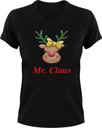 Mr. Claus Christmas Reindeer T-Shirtanimal, animals, christmas, Ladies, Mens, Merry Christmas, reindeer, Unisex