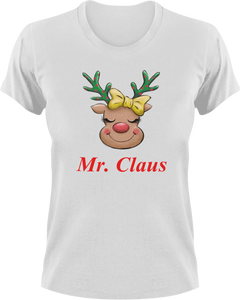 Mr. Claus Christmas Reindeer T-Shirtanimal, animals, christmas, Ladies, Mens, Merry Christmas, reindeer, Unisex